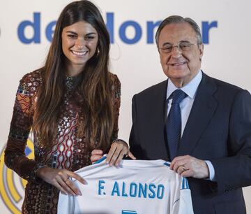 Linda Morselli with Florentino Pérez.