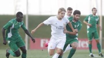 Odegaard, durante el partido.