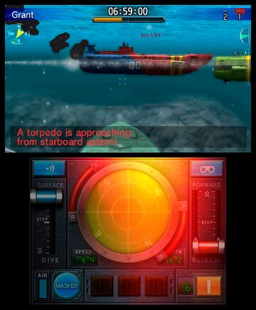 Captura de pantalla - Steel Diver: Sub Wars (3DS)