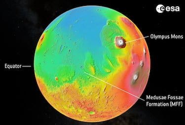 The water frozen under the surface of Mars could cover the entire planet if it melted