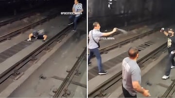 Dos grafiteros colapsan el metro de Madrid a la 6 de la mañana y agreden a un hombre