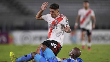 Gonzalo Montiel, con River en la Libertadores.