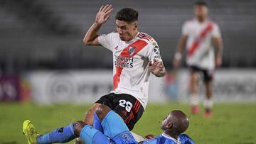 Gonzalo Montiel, con River en la Libertadores.