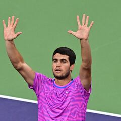 Resumen, resultado y ganador del Alcaraz - Sinner: semifinales del Masters 1.000 de Indian Wells hoy