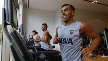 "De Boca nunca me fui", dijo Tévez al llegar a Cardales