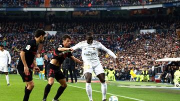 Real Madrid CF&#039;s Ferland Mendy during the Spanish La Liga match round 8 between Real Madrid and Sevilla CF at Santiago Bernabeu Stadium in Madrid, Spain on January 18, 2020
 
 
 18/01/2020 ONLY FOR USE IN SPAIN