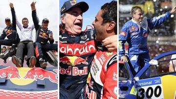 Los tres campeonatos de Carlos Sainz en el Dakar.