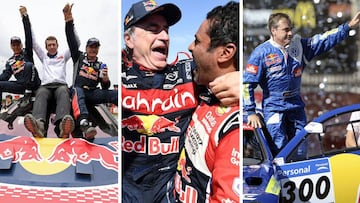 Los tres campeonatos de Carlos Sainz en el Dakar.