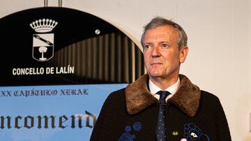 El presidente de la Xunta de Galicia y candidato del PP a la reelección, Alfonso Rueda, durante la LVI Feira do Cocido de Lalín, a 4 de febrero de 2024, en Lalín, Pontevedra, Galicia (España). La Feira do Cocido se trata de un encuentro gastronómico que se celebra en el municipio de Lalín de manera anual antes del Carnaval. Este año alcanza su 56 edición. Fue declarada de Interés Turístico Internacional en 2020.
04 FEBRERO 2024;FERIA;GASTRONOMÍA;COCIDO;COMIDA;CELEBRACIÓN;FIESTA;TURISMO
Elena Fernández / Europa Press
04/02/2024