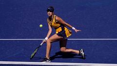 Belinda Bencic en su partido contra Trevisan.