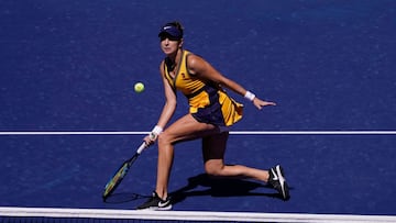 Belinda Bencic en su partido contra Trevisan.