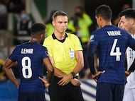 Sandro Scharer, durante la Copa del Mundo 2022.