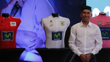 Resumen de la presentación del colombiano como nuevo ciclista del Movistar Team.