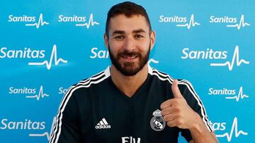 16/07/2018 FOTO CHORICEADA DE LA WEB DEL REAL MADRID DEL RECONOCIMIENTO DE LOS JUGADORES BENZEMA