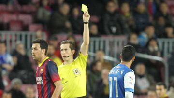 Gonz&aacute;lez Gonz&aacute;lez en el duelo entre Barcelona y Real Sociedad. 