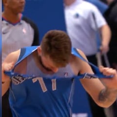 'El increíble Doncic': falla un triple, saca todo su carácter y se raja la camiseta