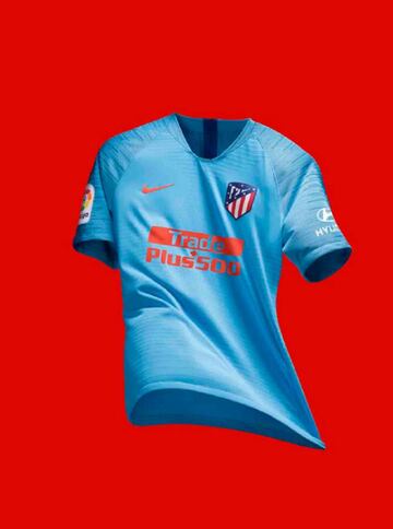 La segunda equipación del Atlético de Madrid para la temporada 2018/2019.