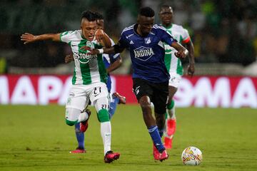 Partido entre Atlético Nacional y Millonarios en el estadio Atanasio Girardot, por la jornada 8 de la Liga BetPlay I-2023.