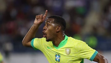 Formación posible de Brasil ante Chile en el Sudamericano Sub 20 de 2025