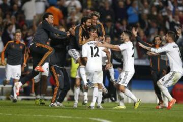 Alegr¨ªa de los madridistas.