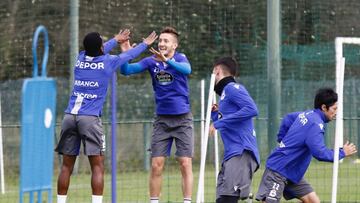 09/11/19 DEPORTIVO DE LA CORU&Ntilde;A
 ENTRENAMIENTO
 KONE GALAN