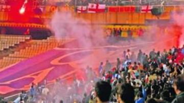 Los incidentes del derbi.