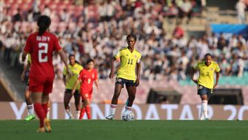 NAVI MUMBAI, INDIA - OCTOBER 15: Linda Caicedo of Colombia is seen  during the FIFA U-17 Women's World Cup 2022 Group C match between China and Colombia at DY Patil Stadium on October 15, 2022 in Navi Mumbai, India. (Photo by Joern Pollex - FIFA/FIFA via Getty Images)