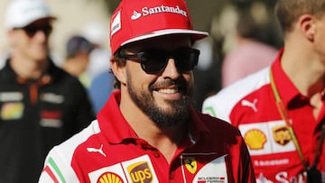 Fernando Alonso en 2014, cuando era piloto de Ferrari.
