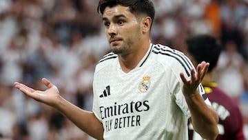 Brahim celebra el gol que marcó al Real Valladolid en la segunda jornada de LaLiga EA Sports.