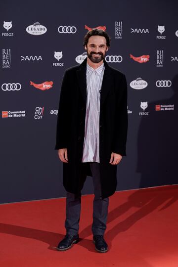 El actor Iván Sánchez en la gala de los Premios Feroz.