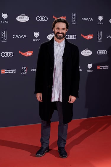 El actor Iván Sánchez en la gala de los Premios Feroz.