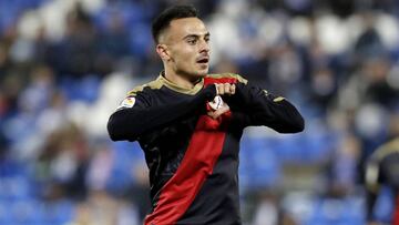 &Aacute;lvaro , del Rayo, celebra su gol ante el Legan&eacute;s.