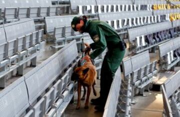 Fuertes medidas de seguridad
en la previa del Alemania-Italia