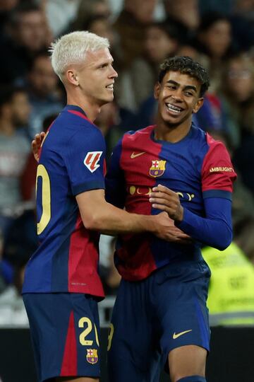 El cuadro Blaugrana vivía una noche de ensueño con el tercer tanto que el juvenil futbolista marcó en el Bernabéu. 