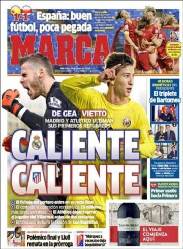 Portadas de la prensa deportiva