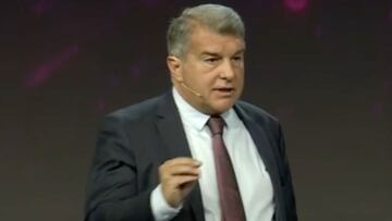 Laporta saca pecho en el Mobile World Congress sobre su gestión en el Barça: "Somos innovadores"