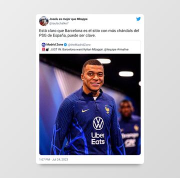 Aluvión de memes tras la relación Mbappé - Barça