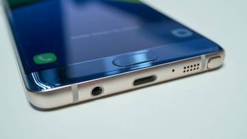 Samsung Galaxy Note 7 para sus ventas por problemas en la batería del móvil
