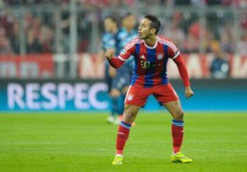 Thiago Alcántara marca el 1-0.