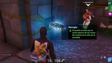 Fortnite Battle Royale: cómo conseguir el Fortbyte #50 por la noche dentro de las ruinas del castillo en lo alto de la montaña