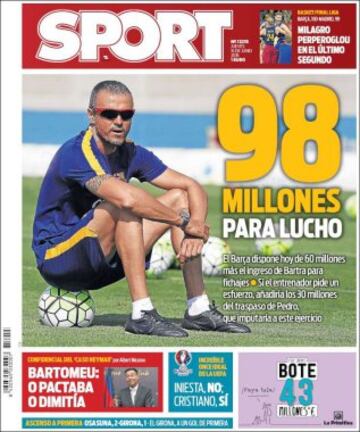 Portadas de la prensa mundial