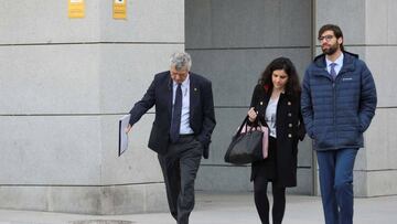 &Aacute;ngel Mar&iacute;a Villar, expresidente de la RFEF, llegando a la Audiencia Nacional.