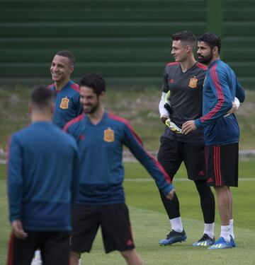 Kepa y Diego Costa.