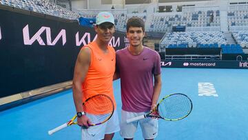 Nadal y Alcaraz, presente y futuro unidos en Australia