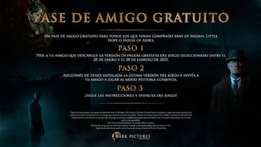 The Dark Pictures Anthology ofrece su pase de amigo gratis por tiempo limitado
