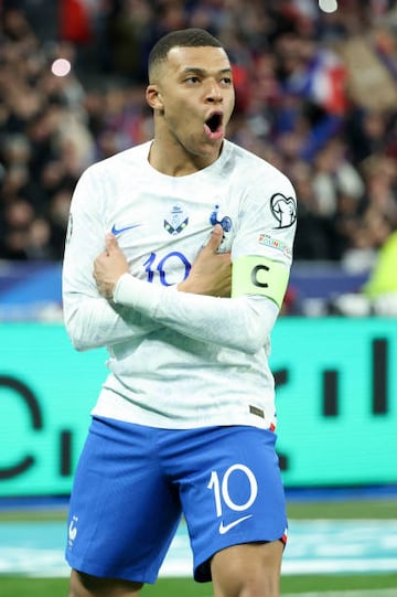 New France captain Mbappé hit a brace against the Dutch this week.