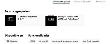 Star Wars: Jedi Fallen Order confirma resolución 4K y HDR