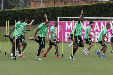 Atlético Nacional entrenó pensando en el partido frente al Independiente Medellín por la décima fecha de la Liga Águila. EL 'clásico paisa' se disputará el sábado a las 3:15 p.m. 