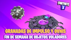 Fortnite: vuelven los Platillos Volantes y las Granadas de Impulso