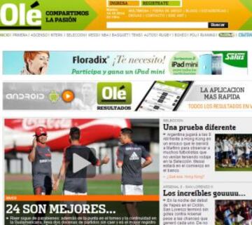 Portadas de la prensa extranjera